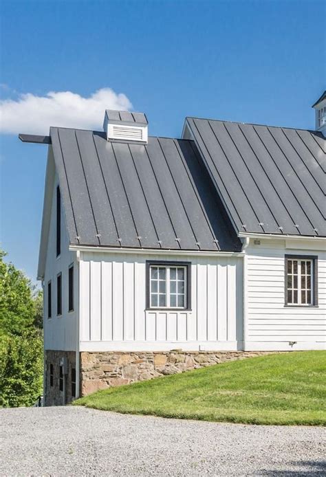 white siding house with metal roof|white metal roof interior ideas.